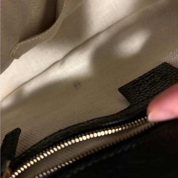 Gucci Soho Disco GG Black Calf Leather Tassel Chain Crossbody Bag - Picture 6 of 12